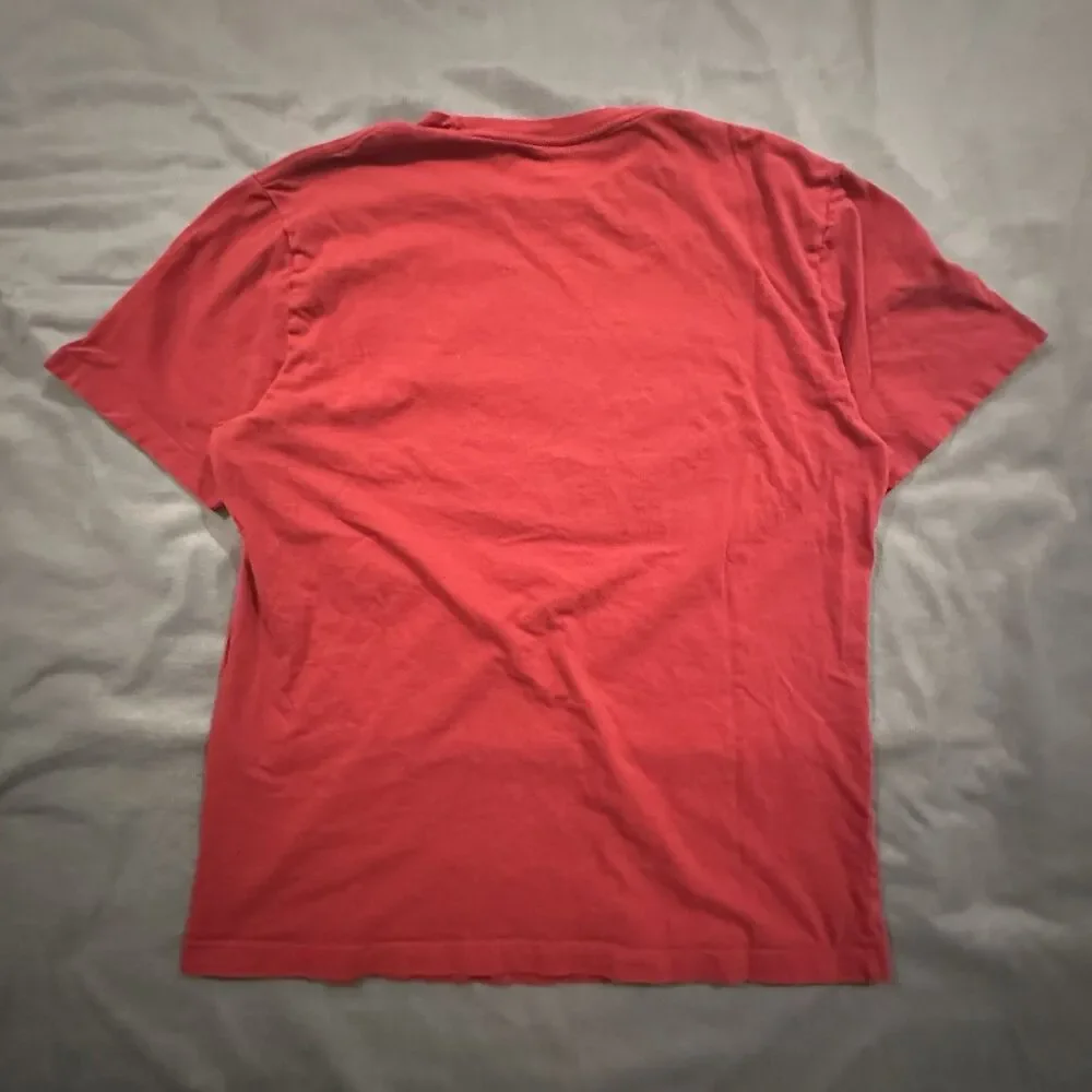 True Religion Buddha World Tour T-Shirt Mens L Red Graphic Print Guitar